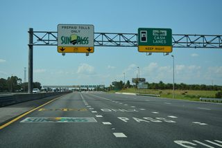 The last main line toll plaza along the Turnpike northbound was located at milepost 288, northwest of the O'Brien Road overpass near Mulehead Lake.