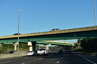 The wye interchange with SR 408 east was expanded to provide full access with Florida's Turnpike from the south in August 2006.