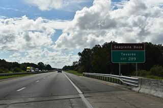 Forthcoming Exit 289 connects Florida's Turnpike with SR 19 north to U.S. 441 at Tavares and the Lake Eustis Seaplane Base.