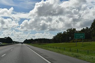Leesburg, centered in an area between Lake Harris and Lake Griffin, lies ten miles northward along U.S. 27 from Exit 289.