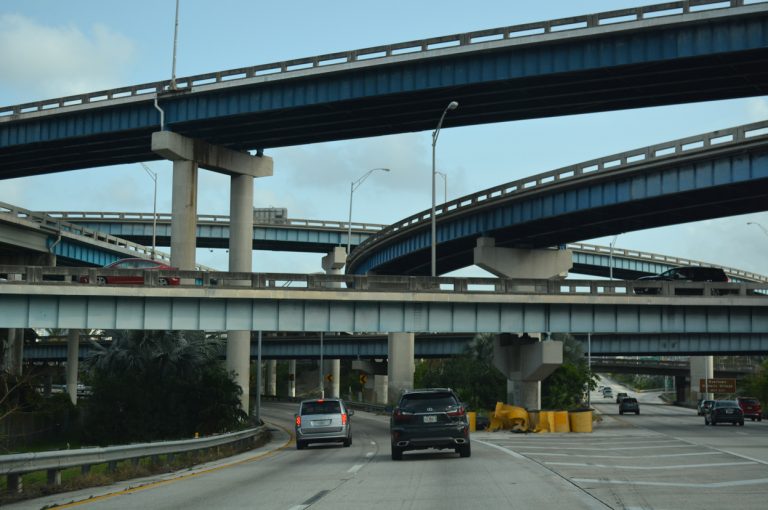 I-95 south at the Midtown Interchange with I-395 / SR 836 - Miami, FL