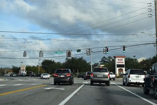 St. Augustine Road branches north from SR 13 (San Jose Boulevard) to SR 109 (University Boulevard) by the San Jose and Pine Forrest neighborhoods.