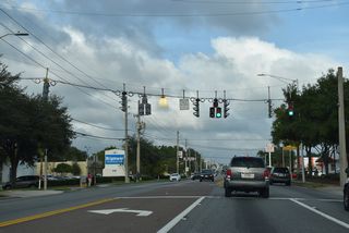 SR 109 (University Boulevard) turns more to the north from St. Augustine Road through a commercial strip anchored by University Center.