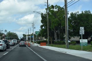 SR 109 advances north to intersect U.S. 90 ALT/SR 10 (Atlantic Boulevard) at Oak Haven.