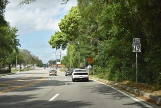 SR 109 (Cesery Boulevard) meets the service roads for SR 115 (Arlington Expressway) at the ensuing signals.