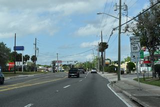 Leading away from the cloverleaf interchange with SR 115 (Arlington Expressway), SR 109 advances north to Jacksonville University.