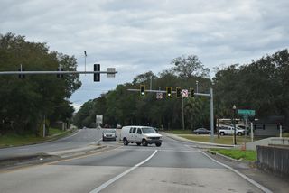 SR 109 converges with University Boulevard just beyond the Arlington River.