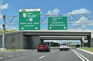 The First Coast Expressway connects with U.S. 17 south to Palatka. Ultimately the toll road will tie into Interstate 95 in St. Johns County when it is completed by 2030.