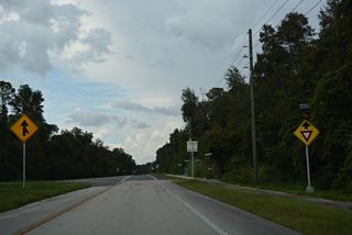 SR 16 leads north to CR 225 and then east to the Camp Blanding Main Gate to Penney Farms and Green Cove Springs.