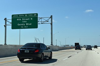 SR 687 overlays 4th Street N from I-275 south to U.S. 92 (Gandy Boulevard). 