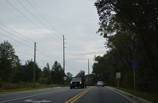 The first confirming marker for CR 314 stands along NE 7th Street east of SR 35 (Baseline Road).