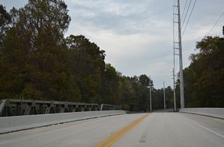 The bridge taking CR 314 across the Ocklawaha River was built in 2011. A companion span is part of a multi use trail.