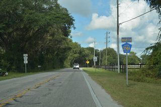 CR 314A commences north from Moss Bluff at the intersection joining SE 95th Street Road with CR 464C south to Ocklawaha.