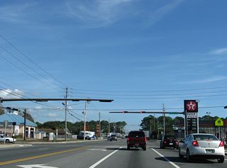 Turning east across Posten Bayou, SR 368 (W 23rd Street) proceeds east to Michigan Avenue.