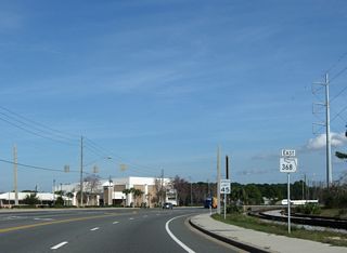 This was the first confirming marker for SR 368 prior to construction of the exchange with U.S. 98.