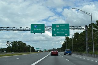 SR 417/Central Florida GreeneWay north at the separation with Interstate 4 by Celebration SR 417/Central Florida GreeneWay north at the separation with Interstate 4 by Celebration