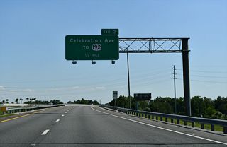 U.S. 192 comprises a busy arterial serving commercial areas outside of the Disney World Resort areas. A myriad of services, lodging, food, and retail line the six lane highway from Four Corners (U.S. 27) east to Kissimmee. Celebration Avenue provides access to U.S. 192 a short distance north of Exit 2.