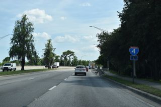 John Young Parkway spans western reaches of Clear Lake by this Interstate 4 trailblazer.