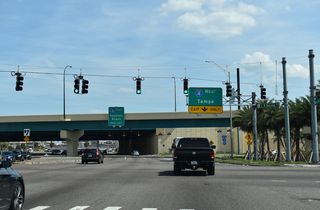 L.B. McLeod Road continues 2.50 miles west through 33rd Street Industrial Park and other industrial areas in western Orlando to SR 435 (Kirkman Road).