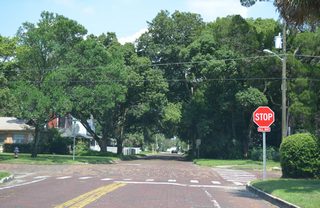 Old Dixie Highway becomes Orange Street east at Hawthorne Avenue. Orange Avenue proceeds three blocks east to Central Avenue, where CR 424 makes an unmarked turn south to U.S. 441 (Main Street).