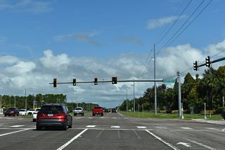 Legacy Boulevard loops southeast from SR 581 to AdventHealth Wesley Chapel Hospital and the Shops at Wiregrass.