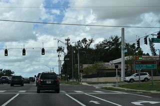 Continuing into the city of Temple Terrace, SR 582 (Fowler Avenue) intersects Riverhills Drive, a residential street paralleling the Hillsborough River south to Glen Arven Avenue at Florida College.