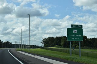 Originating in Crystal River, SR 44 travels east from U.S. 19/98 to SR 589 at Lecanto and U.S. 41 at Inverness.