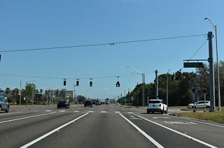 Egret Boulevard connects SR 688 with Feather Sound Square Shopping Center and an apartment complex as one of two entrances to Feather South from Ulmerton Road east. Carillon Parkway West provides the first of four access points to the Carillon Business Complex.