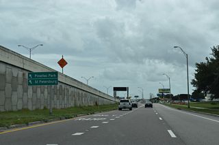 U.S. 19 leads southeast into east Pinellas Park, Lealman and St. Petersburg.