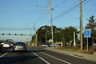 Starkey Road (Pinellas County Road 1) runs north to become Keene Road through Clearwater and south through Pinellas Park to become Park Street North in St. Petersburg.