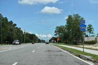 CR 739B (Sandridge Road) stems 3.68 miles east from CR 739 (Henley Road) to CR 209 (Russell Road) at Russell.