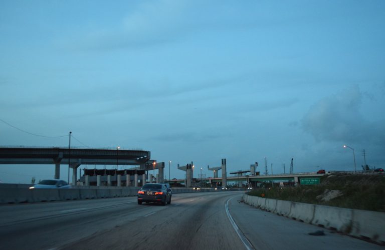 SR 874 / HEFT interchange construction