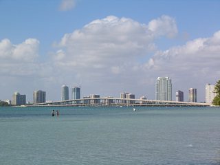 Rickenbacker Causeway from Hobie Island Beach Park