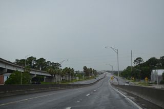 SR 10 (Atlantic Boulevard) expands to six overall lanes from the south end of SR 101 west to the Intracoastal Waterway bridge. The forthcoming span was widened in conjunction with the Mayport Road flyover project at a total cost of $18.5 million.1