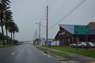 Mayport Road leads motorists directly to Naval Station Mayport and Wonderwood Drive east to Kathryn Abbey Hanna Park on the Atlantic Ocean. SR A1A branches northwest to the Mayport Ferry crossing the St. Johns River to Ft. George Island.