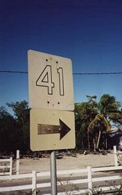 SR 92 and faded orange U.S. 41 markers previously posted at the west end of CR 892 (Goodland Drive).