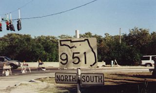 CR 952 (Capri Drive) east at SR 951 during expansion of Collier Boulevard to four lanes.