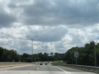 The original curve south from the original 20th Street Expressway to Haines Street Expressway required motorists to slow down to 35 miles per hour.