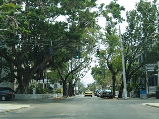 Continuing on Simonton Street one block south at Eaton Street. Eaton Street links Downtown Key West with the Naval Air Station Key West Trumbo Point Annex via Palm Avenue.