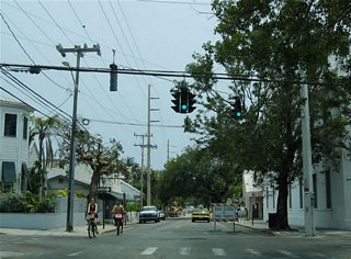Simonton Street south at Southard Street. Southard Street heads west to Naval Air Station Key West Harry S. Truman Annex and Fort Zachary Taylor Historic State Park.