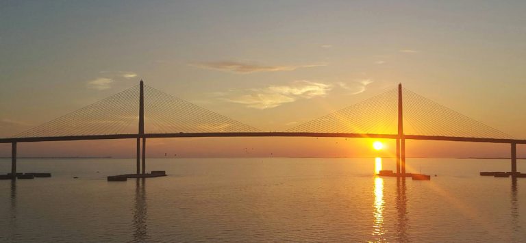 I-275 Sunshine Skyway Bridge Sunset