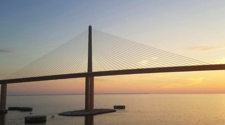 I-275 Sunshine Skyway Bridge Sunset