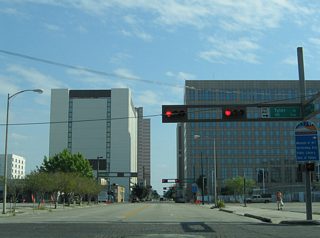 Morgan Street sees a brick surface on the block leading south from Harrison Street to Tyler Street.
