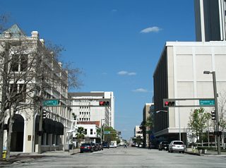 Zack Street was a wide one way street flowing eastbound with three lanes. This stretch was repaved by 2011 but then redesigned into a two lane, two-way street in 2012.
