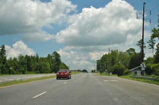 SR 18 remains along Gray Highway (old U.S. 129) east from the Gray Bypass to Bill Conn Parkway. No confirming marker is posted for the route where these shields once stood.