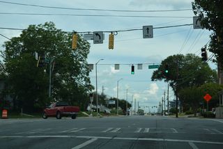 SR 22 is unmarked along Walnut Street east at 2nd Street. SR 22 follows 2nd Street north 0.97 miles to U.S. 129/SR 11-49 (Gray Highway).