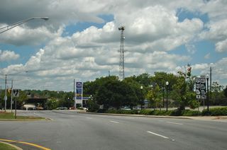U.S. 41BU and SR 22/49 separate from U.S. 80/129-SR 11 (Martin Luther King, Jr. Boulevard) at Walnut Street west.