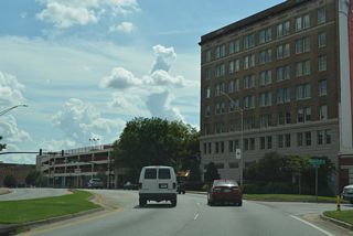Martin Luther King, Jr. Boulevard overtakes Broadway south at Cherry Street.