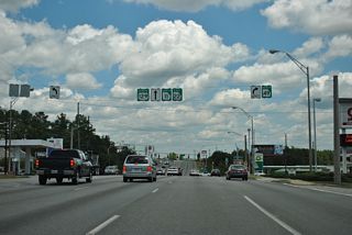 SR 49 branches east from U.S. 129/SR 22-49 (Gray Highway) along Shurling Drive en route to Milledgeville.