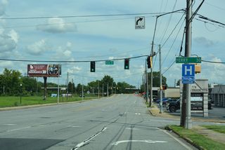 Riverside Drive east at New Street south in Macon.
